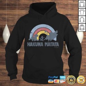 Hoodie Disney The Lion King Hakuna Matata Distressed Rainbow Logo TShirt Gift