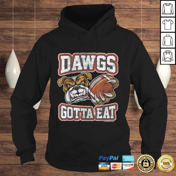 Distressed Dawgs Gotta Eat CLE V-Neck T-Shirt - Image 4