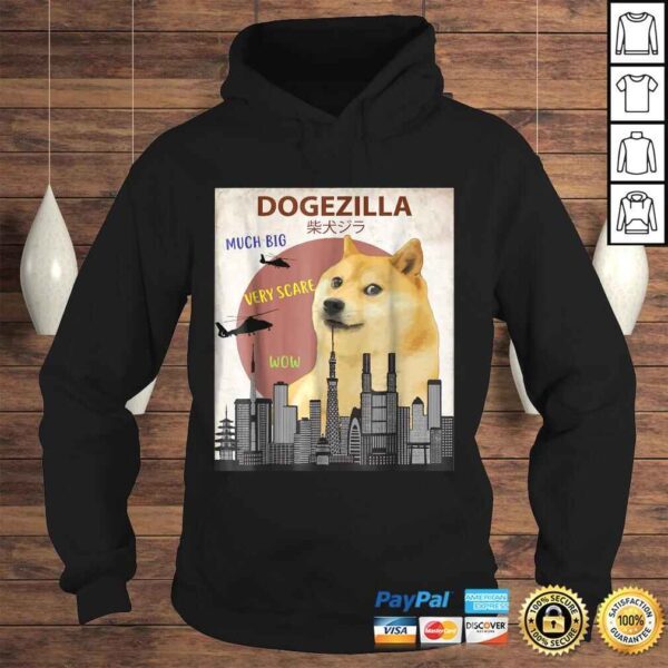 Dogezilla Shirt  Funny DOGE MEME Shiba Inu Dog TShirt - Image 4