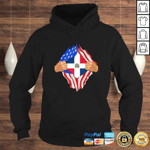 Dominican Blood Inside Me Shirt Dominican Republic Flag Gift - Image 4