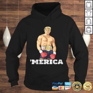 Hoodie Donald Trump 2020 American Boxing Champion Boxer Merica Gif Shirt