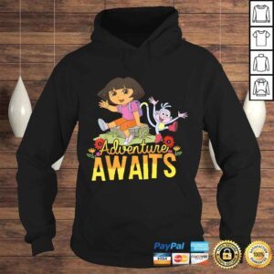 Hoodie Dora The Explorer Adventure Awaits Dora and Boots PortraiVNeck TShirt