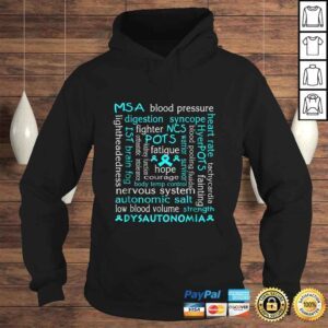 Hoodie Dysautonomia Awareness Shirt Teal Ribbon Gift