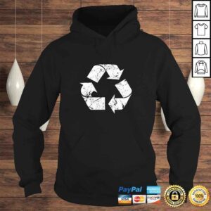 Hoodie Earth Day Vintage White Recycle Symbol TShirt