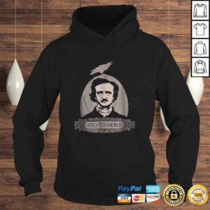 Hoodie Edgar Allan Poe Vintage Cothic Raven Nevermore Tee Shirt