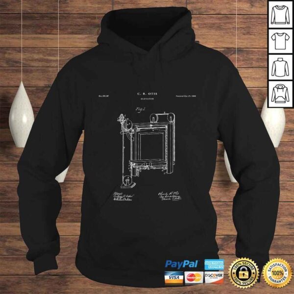 Elevator PatenShirt - unique T-shirt - Image 4