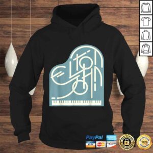 Hoodie Elton John Official Piano Logo Tshirt