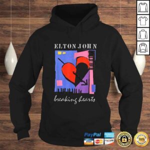 Hoodie Elton John Official Retro Breaking Hearts Tshirt