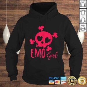 Hoodie Emo Girl Pink Skull Emo Goth Music Teens Emotional Shirt