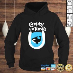 Hoodie Empty The Tanks Killer Whale Orca Preservation VNeck TShirt