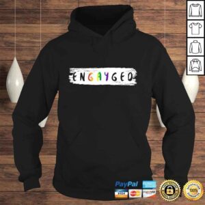 Hoodie Engayged Lesbian and Gay LGBT Pride EngagemenVNeck TShirt