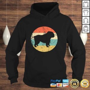 Hoodie English Bulldog Hoodie Retro English Bulldog Dog Hoodie