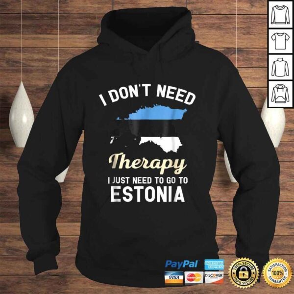 Estonian Estonia Map Flag Shirt Gift for Estonians - Image 4