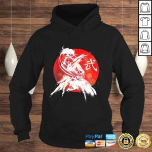 Hoodie Female Samurai Japanese Warrior Retro Japan Calligraphy ArTshirt