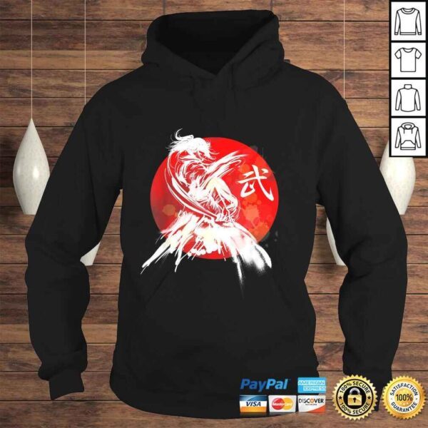 Female Samurai Japanese Warrior Retro Japan Calligraphy ArT-shirt - Image 4