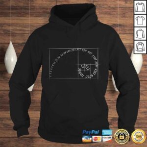 Hoodie Fibonacci golden ratio spiral design for geometry lovers Shirt