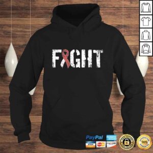 Hoodie Fight Head Neck Cancer Military Style Awareness Ribbon Tee Shirt