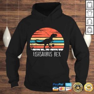 Hoodie Fishing Shirt For Boys Fishsaurus T Rex Dinosaur Shirt