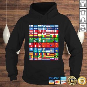 Hoodie Flags of the Countries of the WorldInternational VNeck TShirt