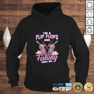 Hoodie Flip Flops And Fishing Kinda Girl Gift Women Fishing TShirt