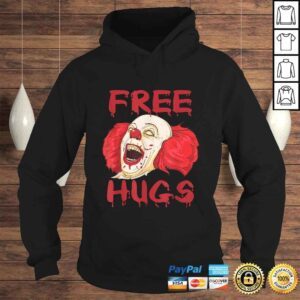 Hoodie Free Hugs Halloween Evil Killer Scary Clown Horror Shirt