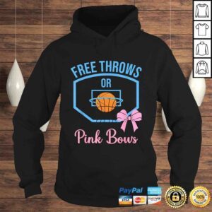 Hoodie Free throws or Pink Bows gender reveal designs Tshirt