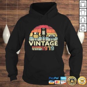 Hoodie Funny 1979 Shirt Vintage Birthday Gift Funny Music Tech Humor TShirt