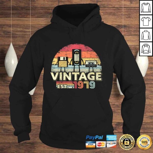 Funny 1979 Shirt Vintage Birthday Gift Funny Music Tech Humor TShirt - Image 4