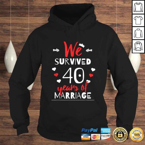 Funny 40th Wedding Anniversary Shirt  Gifts For Couples - Image 4