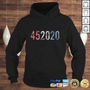 Hoodie Funny 452020 Pro Donald Trump 45 2020 Vintage Faded Design TShirt