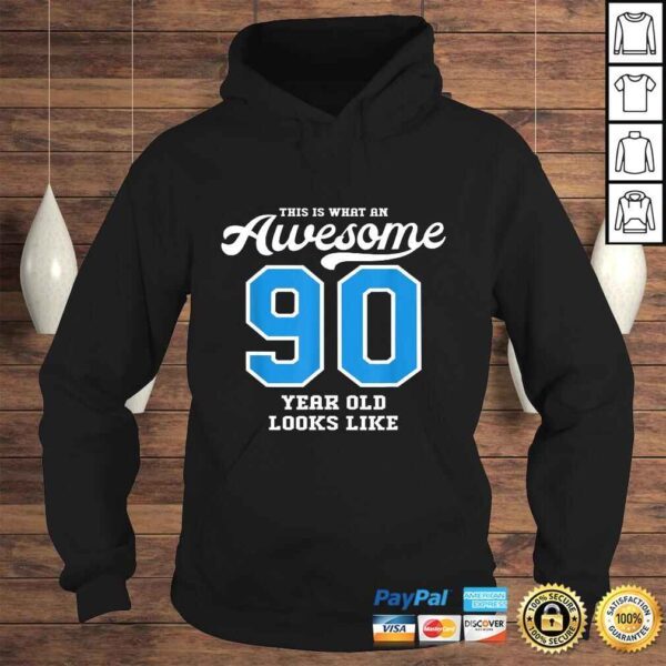 Funny 90th Birthday Gift Awesome 90 Year Old T-shirt - Image 4