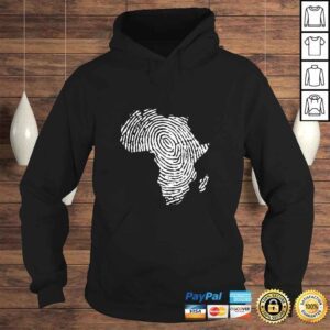 Hoodie Funny Africa DNA Fingerprint Africa Map Thumbprint Black Pride TShirt