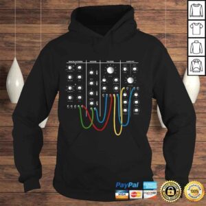 Hoodie Funny Analog Modular Synthesizer Panel Electronic Musician Gift TShirt