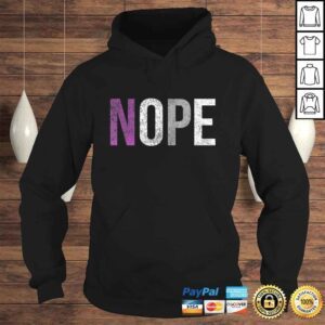 Hoodie Funny Asexual Nope Ace Pride Shirt