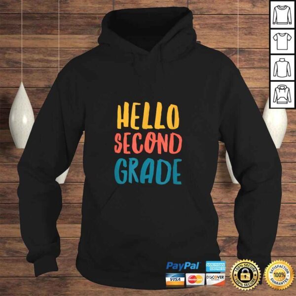 Funny Back To School Shirt for 2nd Grader Kids Hello Second Grade TShirt Gift - Image 4