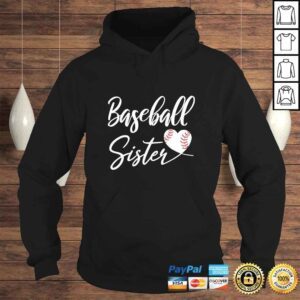 Hoodie Funny Baseball Sister Gift TShirt