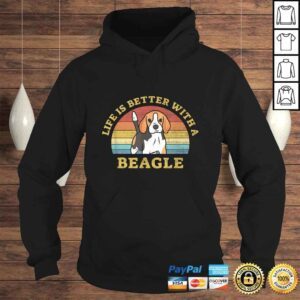 Hoodie Funny Best Beagle Retro Vintage Dog Design Puppy Lover Gift TShirt