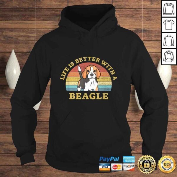 Funny Best Beagle Retro Vintage Dog Design Puppy Lover Gift TShirt - Image 4