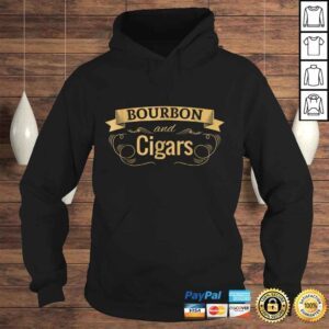 Hoodie Funny Bourbon Cigar Lover Smoking Shirt Men Grandpa