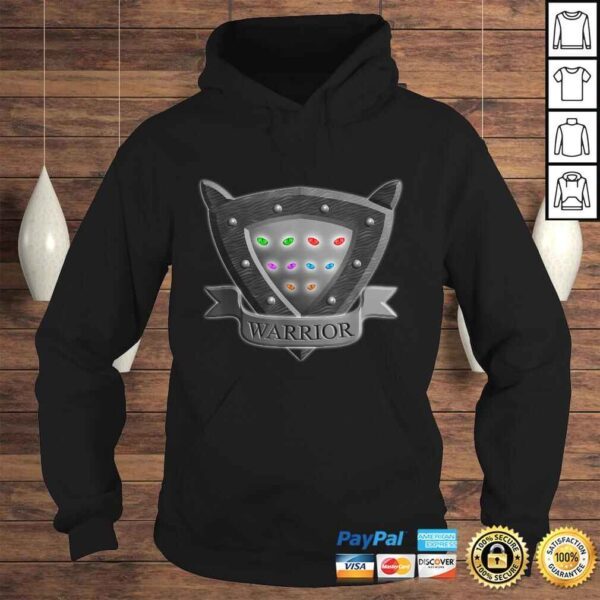 Funny Cat Warrior Shield Eyes Funny Shirt Gift for Kids Tee T-Shirt - Image 4