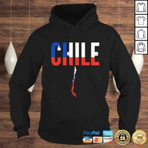 Hoodie Funny Chilean Gift Chile Country Map Flag Shirt