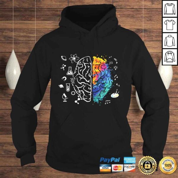 Funny Colorful Brain Science And ArShirt - Image 4