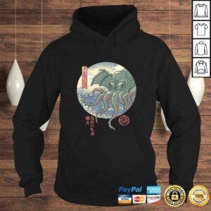 Hoodie Funny Cthulhu Ukiyoe Tshirt