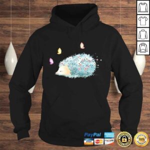 Hoodie Funny Cute Hedgehog Butterfly Shirt Gifts Teenage girl Shirt