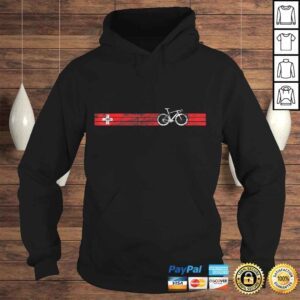 Hoodie Funny Cyclist Flag Switzerland Shirt Swiss Bike Racing CH Shirt