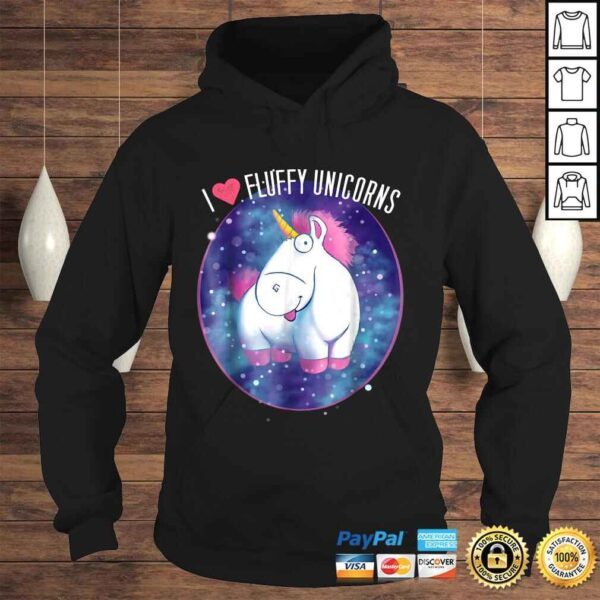 Funny Despicable Me Minions I Love Fluffy Unicorns Graphic Shirt - Image 4