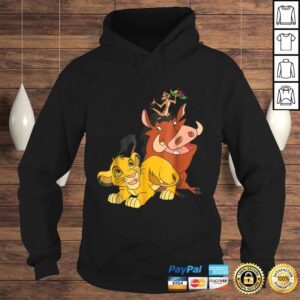 Hoodie Funny Disney The Lion King Young Simba Timon and Pumbaa Tee Shirt