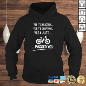 Hoodie Funny EBike Shirt Yes Its Electric