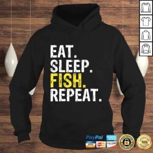 Hoodie Funny Eat Sleep Fish Repeat Shirt