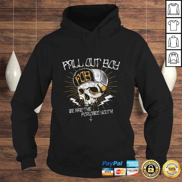 Funny Fall Out Boy - Poisoned Youth Skull TShirt Gift - Image 4